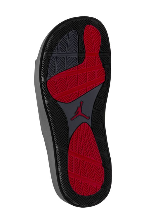 Shop Jordan Sophia Slide Sandal In Black/gym Red/black