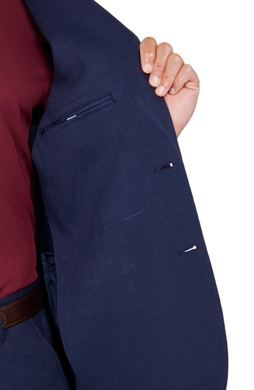 Brooklyn Brigade Slim Fit Performance Knit Sport Coat In River Blue