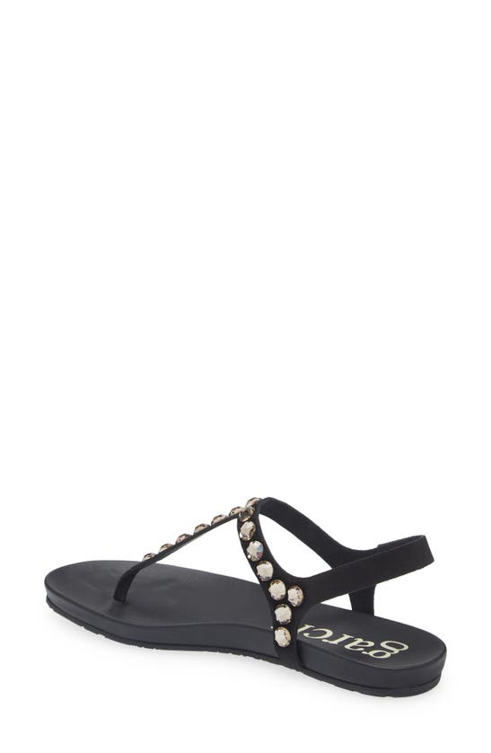 Pedro Garcia Judith Crystal Stud Sandal In Black Castoro