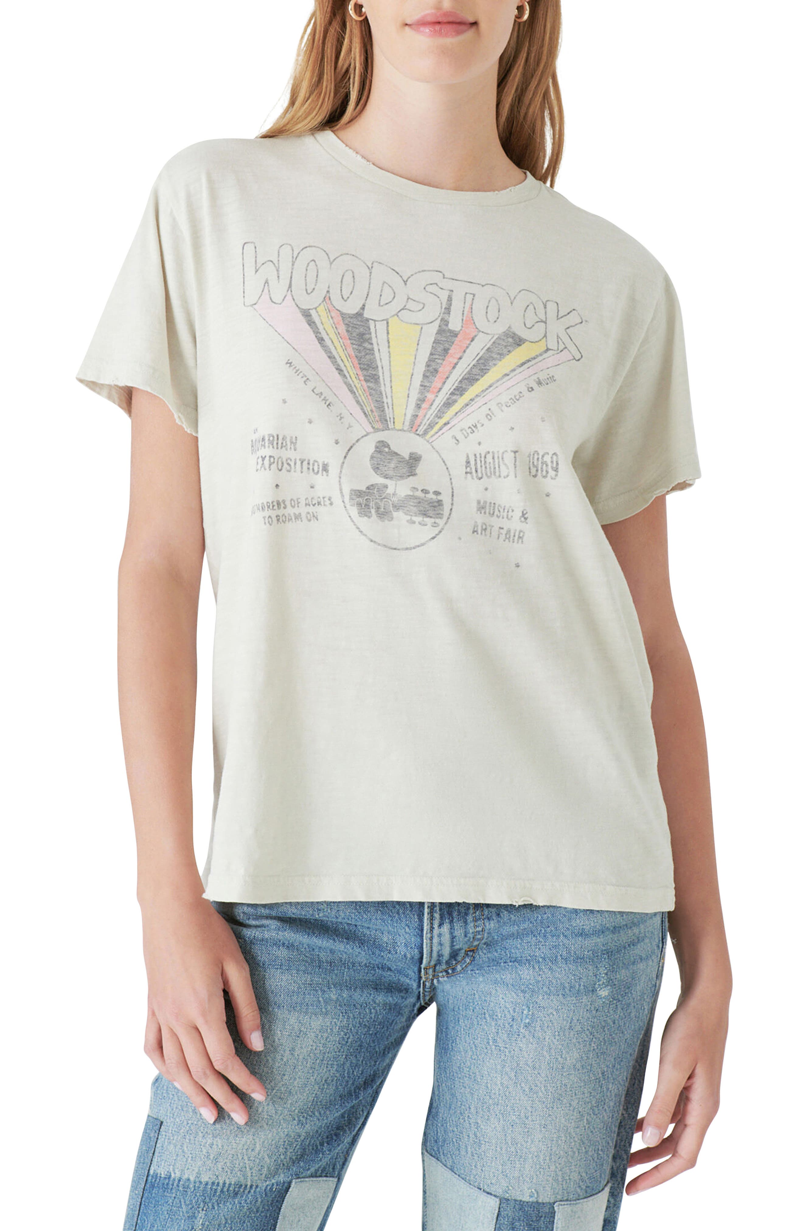 Lucky Brand Woodstock Boyfriend Graphic Tee Nordstromrack