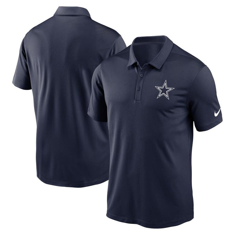 Nike Navy Dallas Cowboys Logo Franchise Polo In Blue