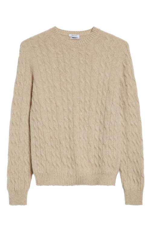 Shop Boglioli Cable Knit Wool & Cashmere Sweater In Beige