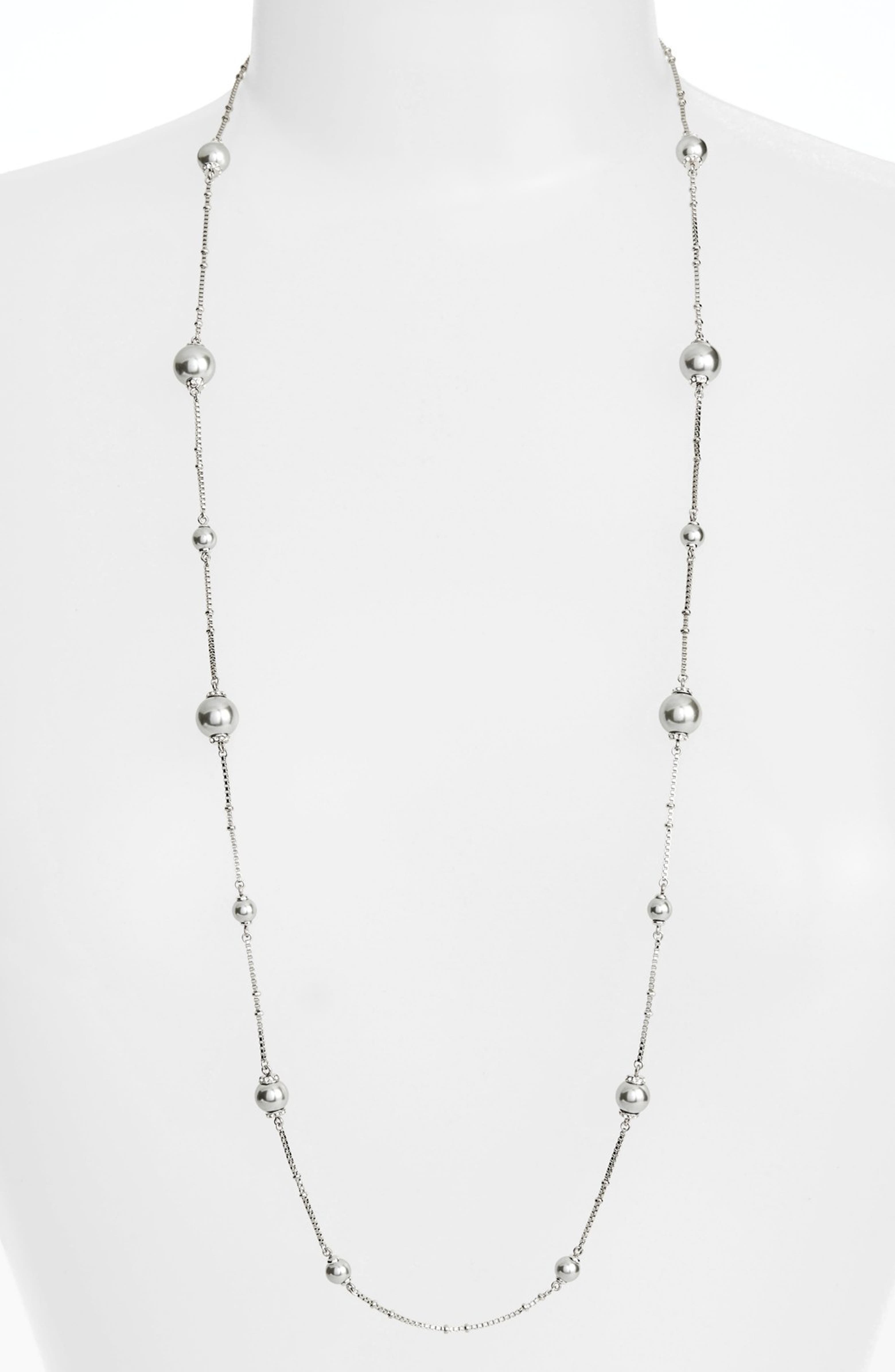 kate spade new york 'pearls of wisdom' long station necklace | Nordstrom