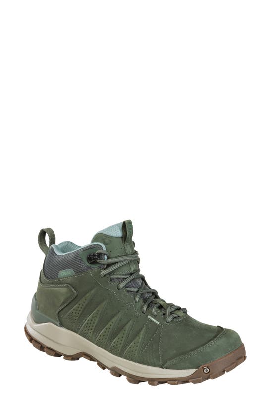 Oboz Sypes Mid B-dry Hiking Sneaker In Thyme