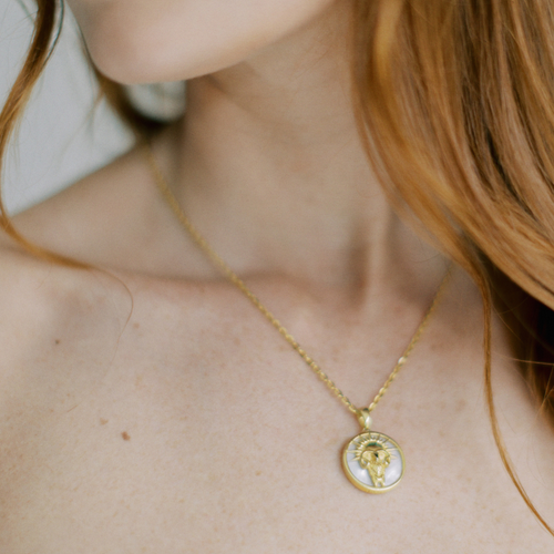 Freya Rose Zodiac Pendant In Aries