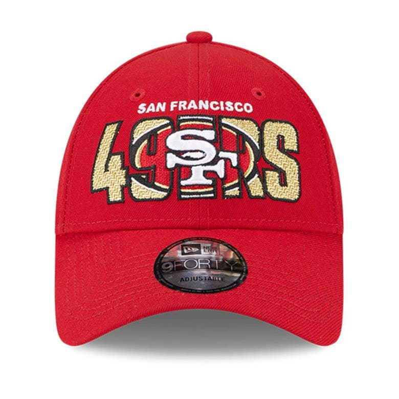 San Francisco 49ers 2022 NFL DRAFT Black-Red Fitted Hat