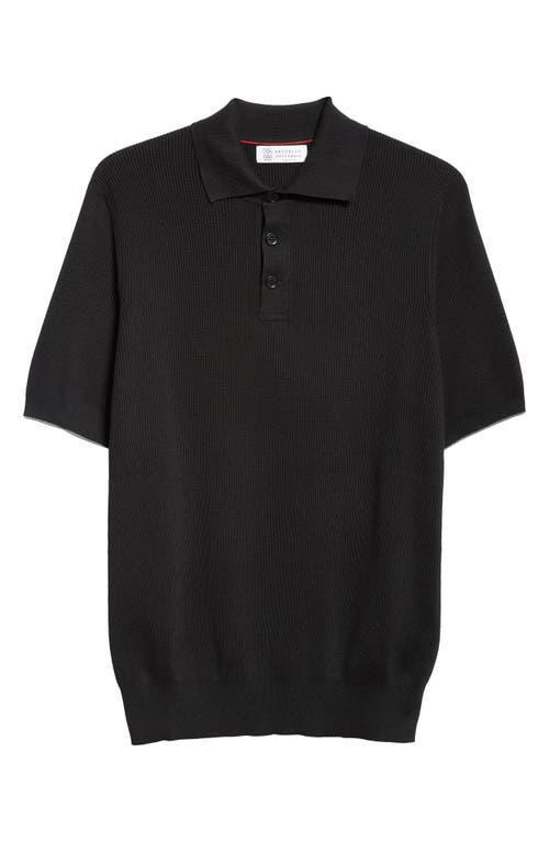 Brunello Cucinelli Short Sleeve Polo Sweater at Nordstrom, Us