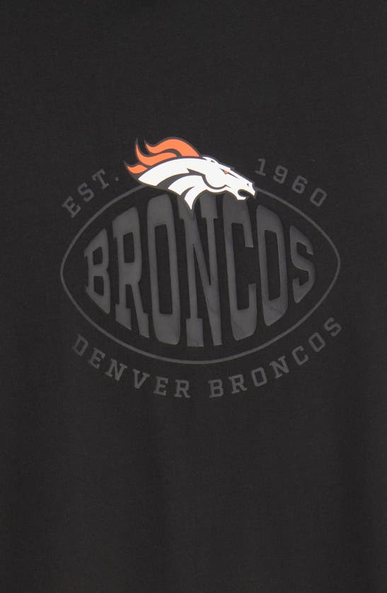 Shop Hugo Boss Boss X Nfl Tackle Graphic T-shirt In Denver Broncos Black