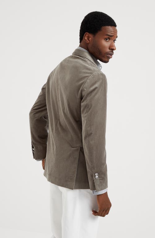 Shop Brunello Cucinelli Corduroy Blazer In Military