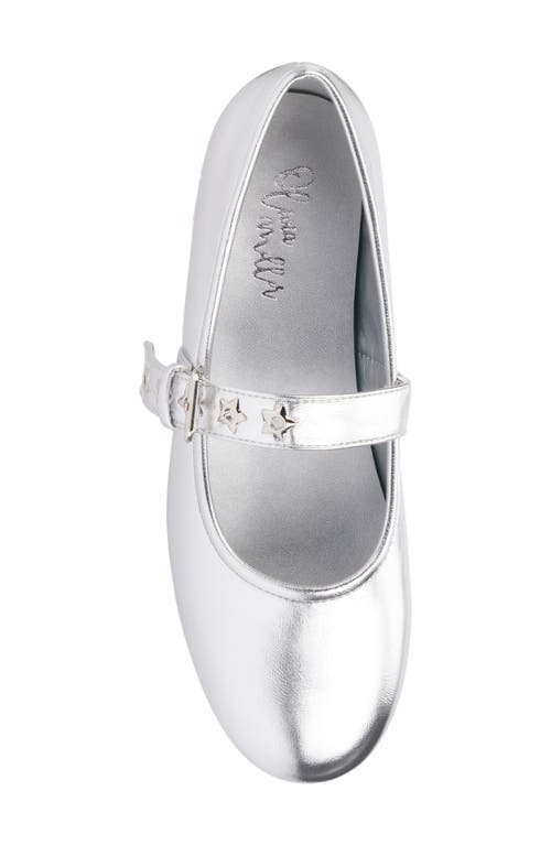 Olivia Miller Element Mary Jane Flat In Silver