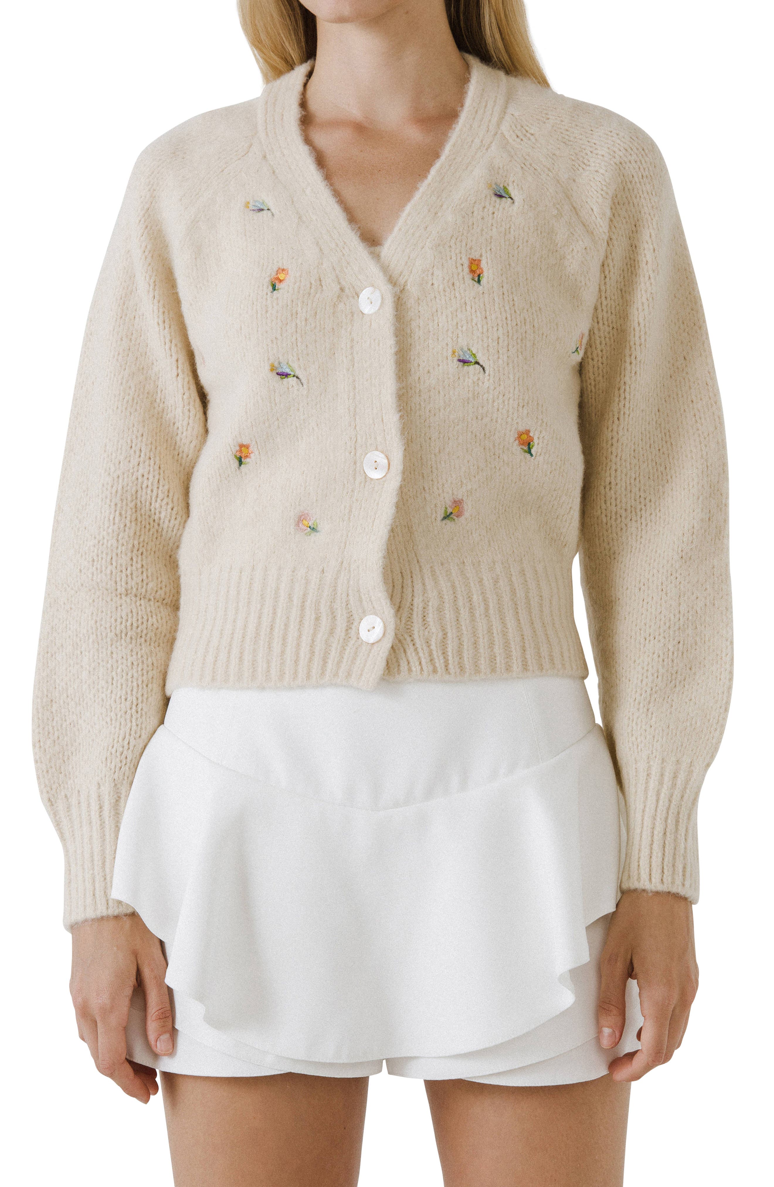 womens beige cardigan