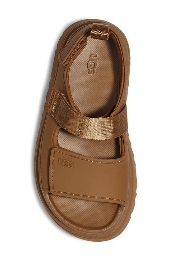 Shop Ugg (r) Kids' Goldenglow Water Friendly Slingback Sandal In Bison Brown