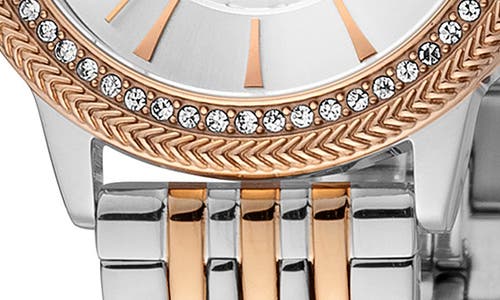 Roberto Cavalli Mother-of-pearl Dial Bracelet Watch, 32mm In Two Tone Silver & Rose Gold