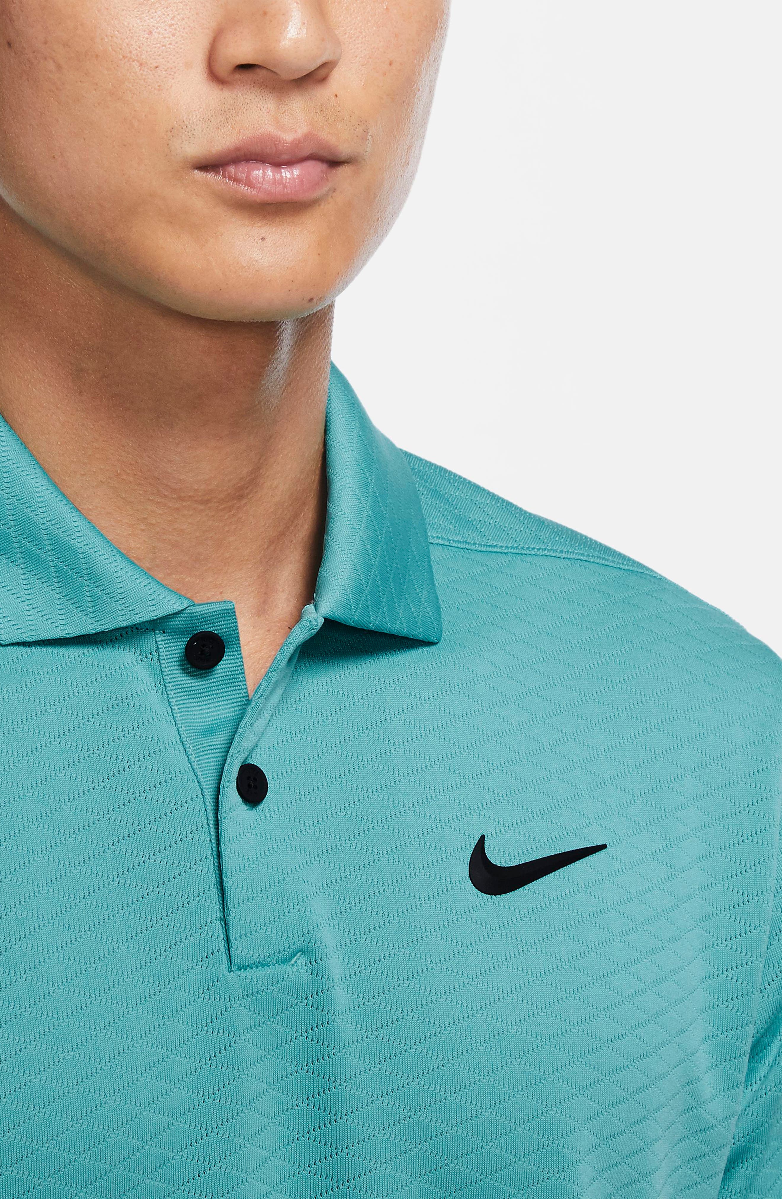 nike turquoise golf shirt