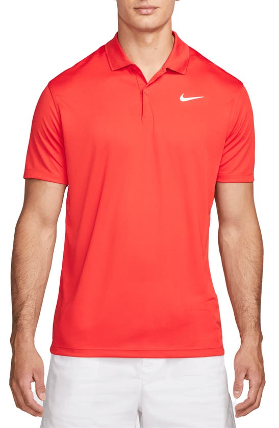 Nike Men's Court Dri-fit Tennis Polo In Red