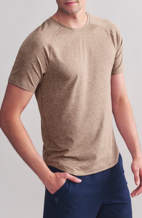 Shop Rhone Atmosphere Performance T-shirt In Savannah Tan/chocolate Chip