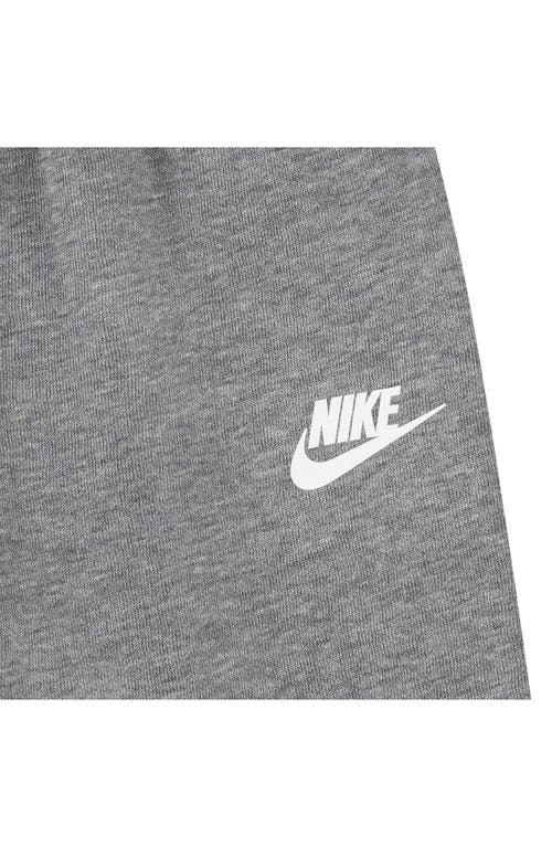 Nike Kids' Futura Block Short Sleeve Shirt & Joggers Set In Dark Grey Heather