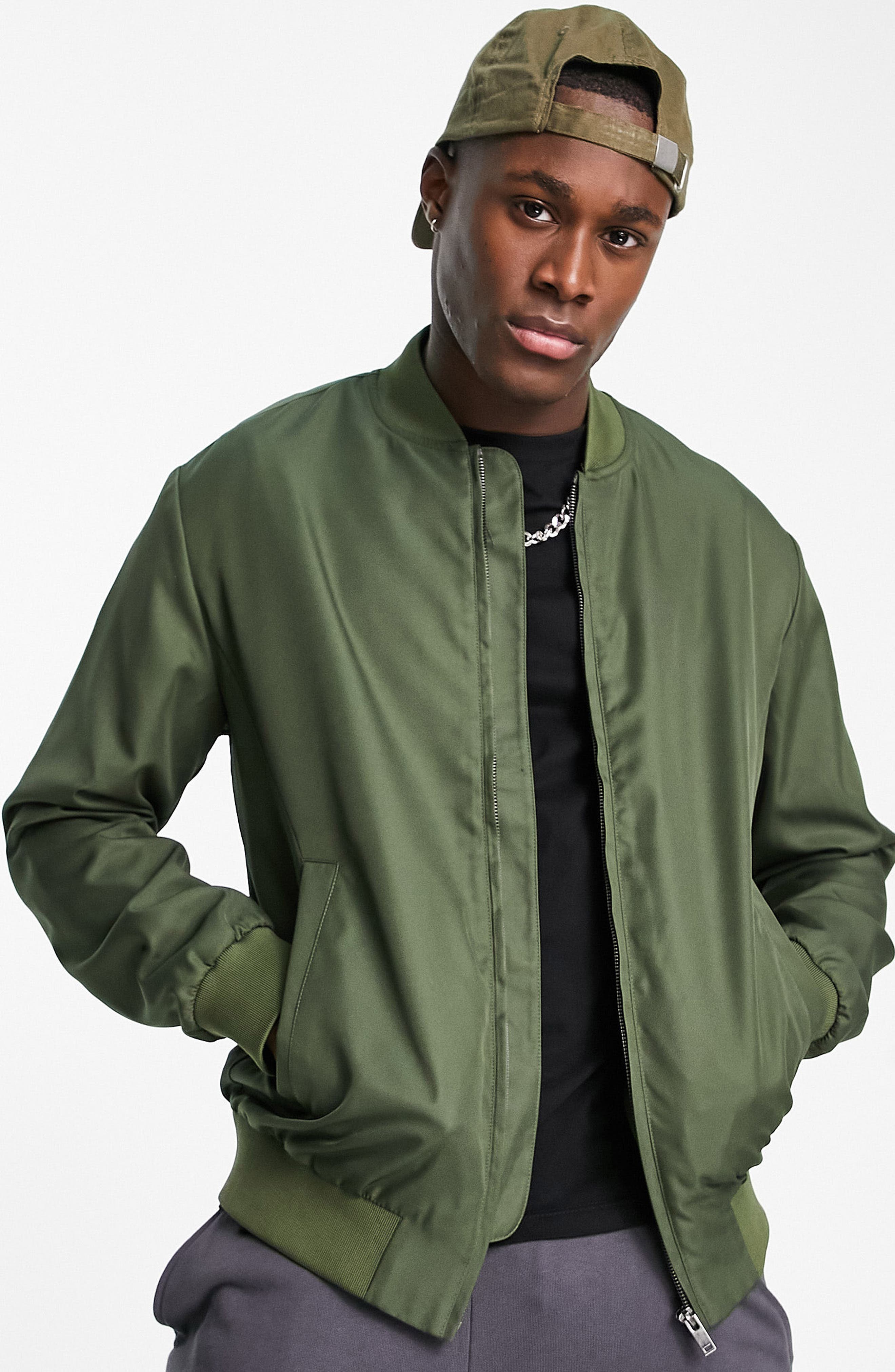 No Fear Classic Jacket Mens Gents Parka Coat Top Full Length Sleeve Hooded Zip 