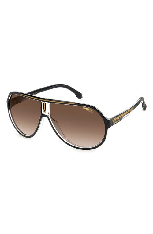 CARRERA EYEWEAR CARRERA EYEWEAR 64MM OVERSIZE GRADIENT AVIATOR SUNGLASSES 