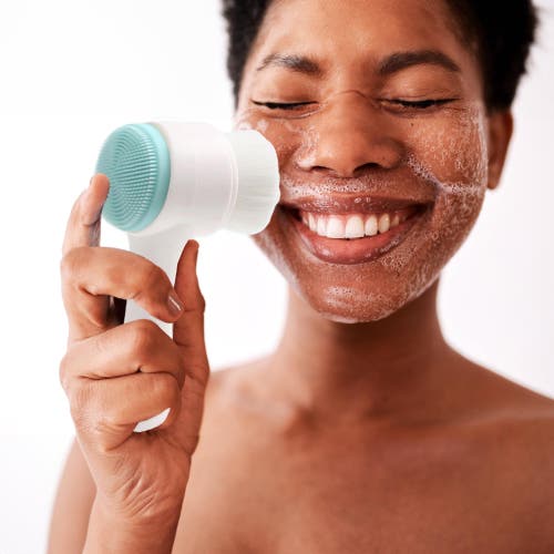 Shop Pursonic Dual Sided Facial Cleansing Brush In Aqua