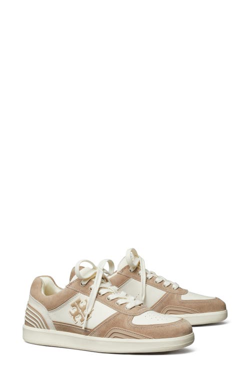 Shop Tory Burch Clover Court Sneaker In New Ivory/cerbiatto