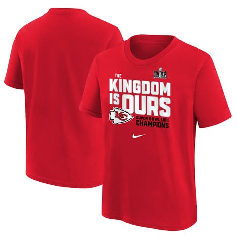 Youth Nike  Red Kansas City Chiefs Super Bowl LVIII Champions Local Fashion T-Shirt