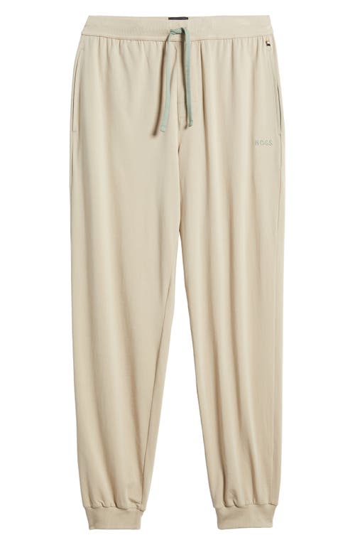 Shop Hugo Boss Boss Mix Match Pajama Joggers In Light Beige