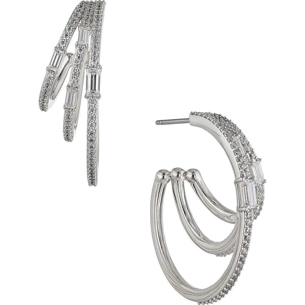 NADRI NADRI TRIPLE STACK HOOP EARRINGS