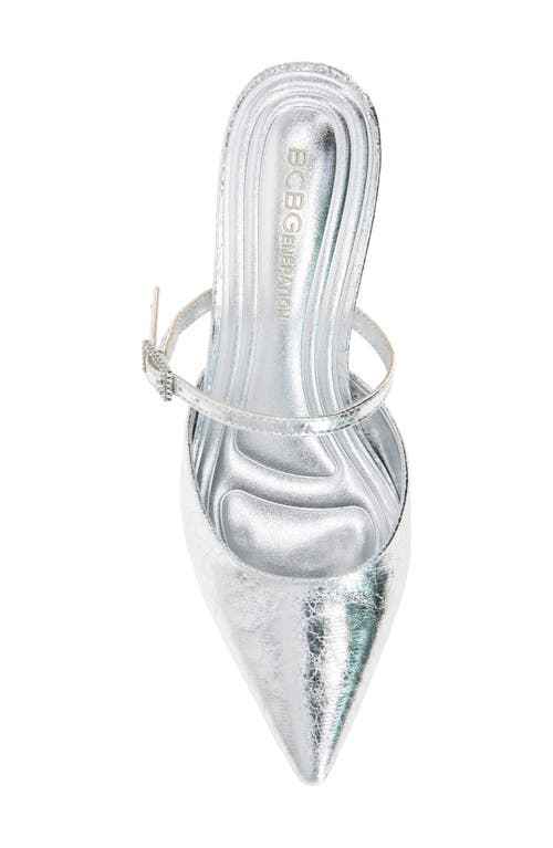 Bcbgeneration Katalina Pump In Silver Crackle