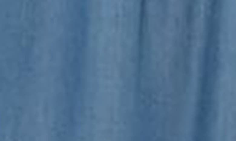 BLU PEPPER BLU PEPPER CHAMBRAY TIERED FLUTTER SLEEVE DRESS