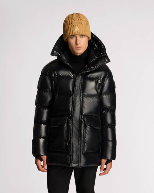 Shop Alpenhaus Oakmount Straight Fit Quilted Puff Parka In Black