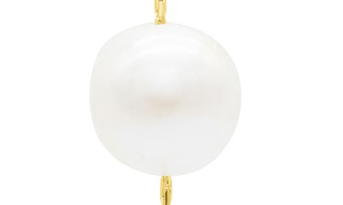 Adornia 9-10mm Pearl Linear Drop Earrings In White