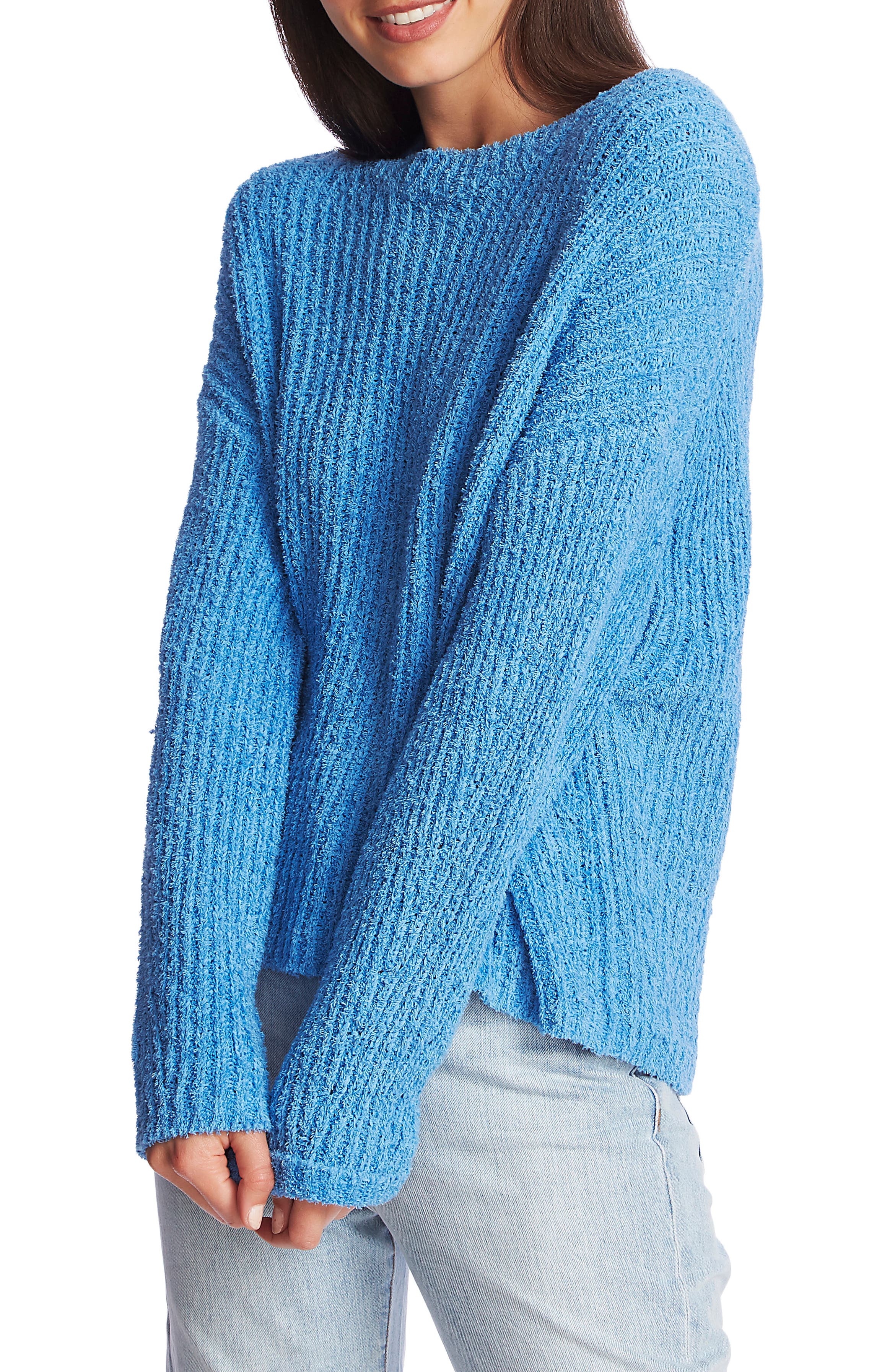 1.STATE Crewneck Terry Ribbed Sweater | Nordstrom