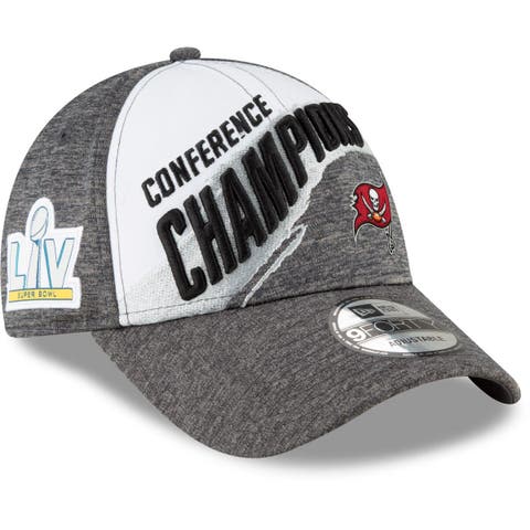 New Era Gray/Black Philadelphia Eagles 2022 NFC Champions Locker Room 9FORTY Adjustable Hat