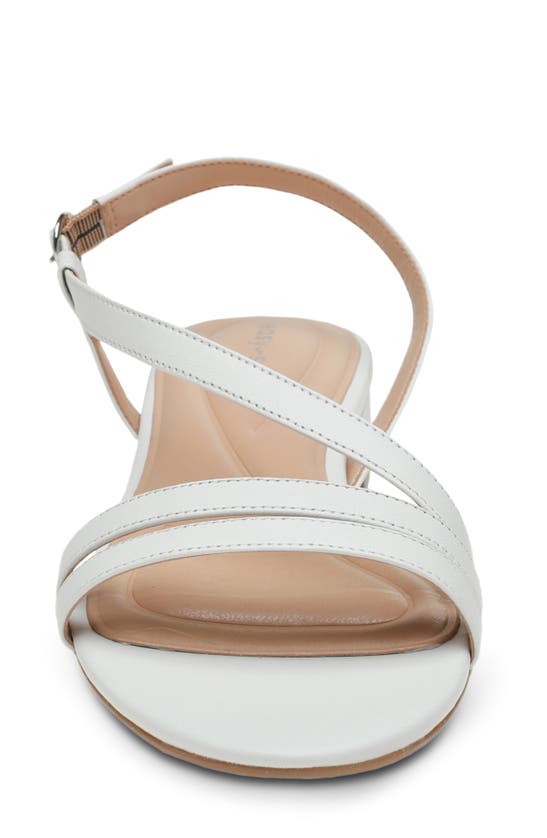 Easy Spirit Glenni Asymmetric Strappy Sandal In White Leather ModeSens