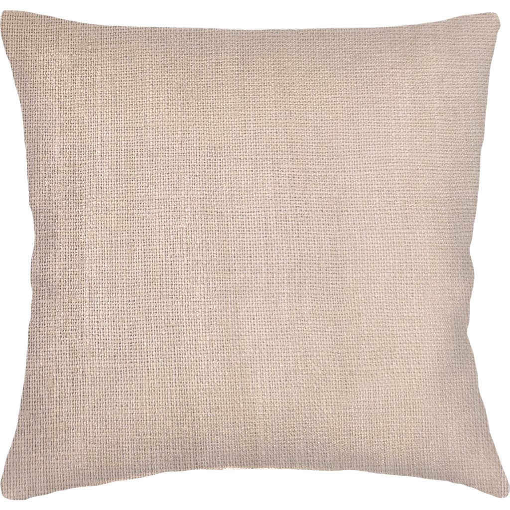 Anaya So Soft Linen Euro Pillow With Down Alternative Insert In Warm Beige