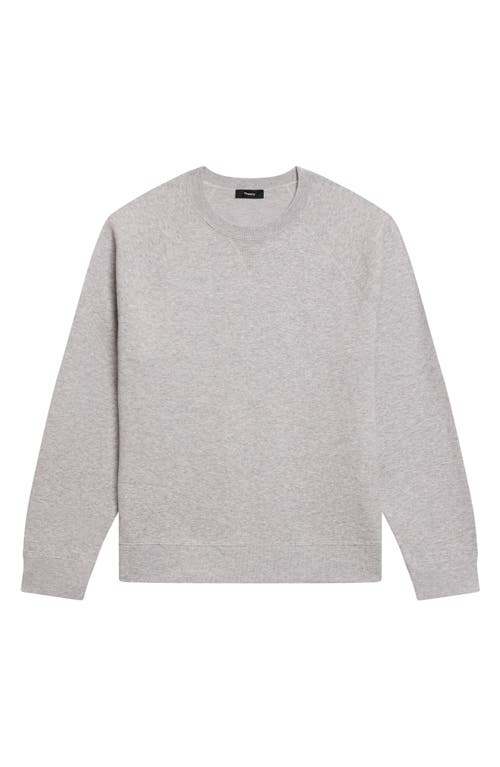 Theory Raglan Sweatshirt In Silver Heather