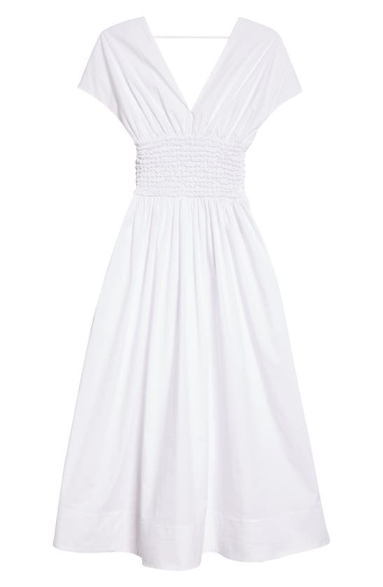 Staud Jackson Fit & Flare Dress In White101dnu