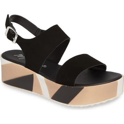 Matisse Geo Platform Sandal, Black