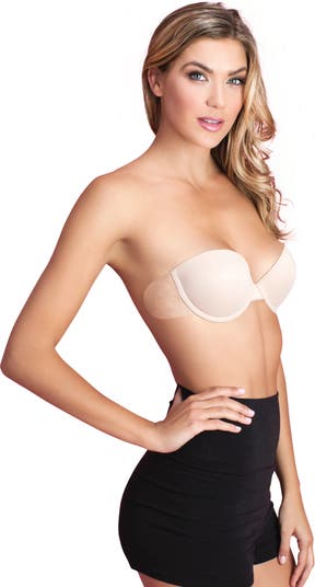 Women's Go Bare Ultimate Boost Backless Strapless Bra Nude Color D