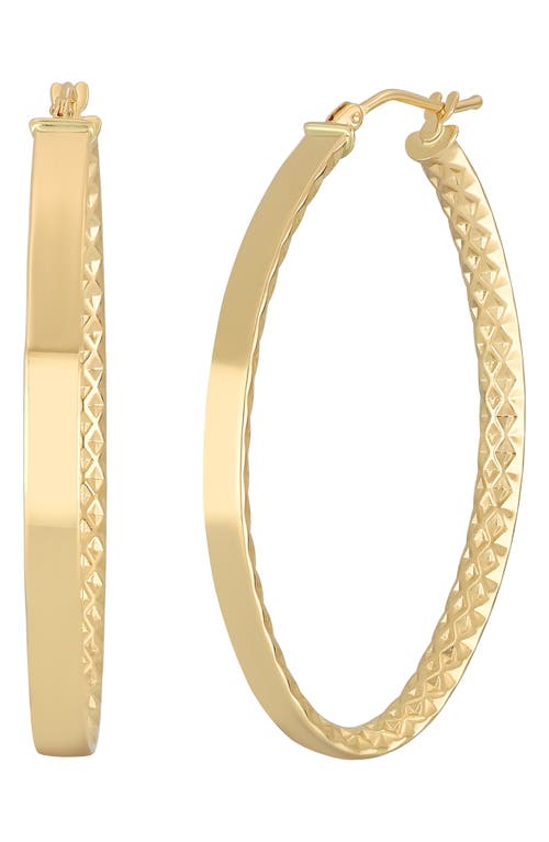 Bony Levy Liora 14K Gold Textured Hoop Earrings in 14K Yellow Gold at Nordstrom