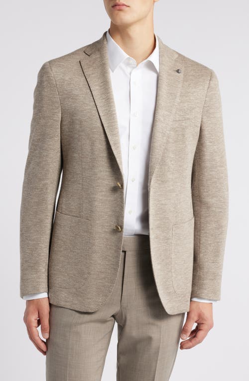 Shop Jack Victor Hartford Wool & Silk Blend Piqué Sport Coat In Sand