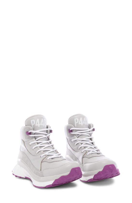 Shop P448 Viking High Top Sneaker In Grey-purple