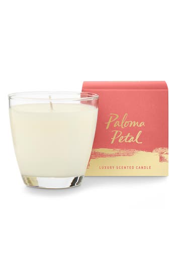 Illume ® Paloma Petal Glass Jar Candle In Burgundy