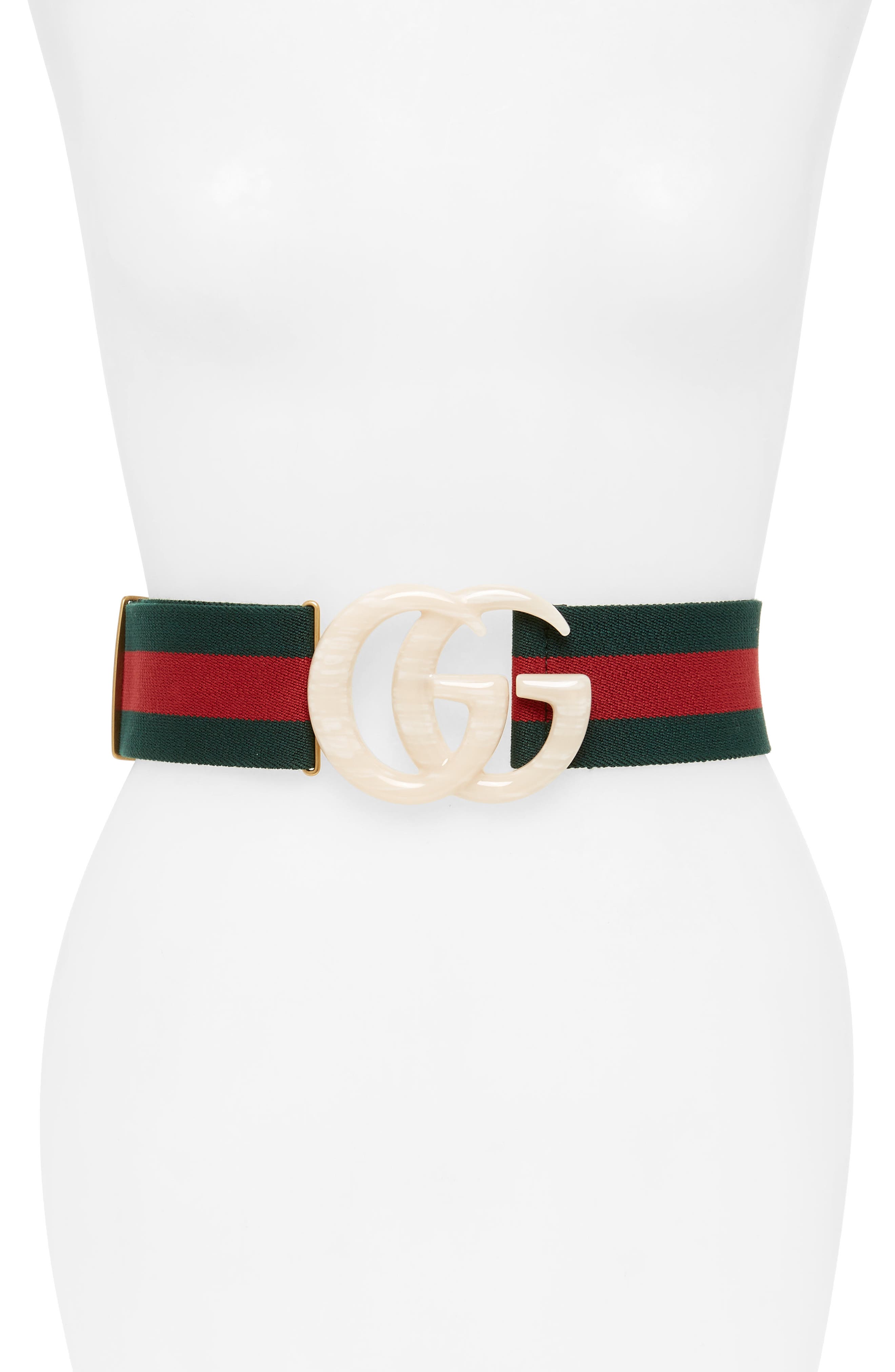 gucci gg web belt