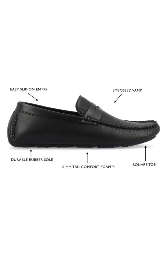 Shop Vance Co. Vance Co Isaiah Tru Comfort Penny Loafer In Black