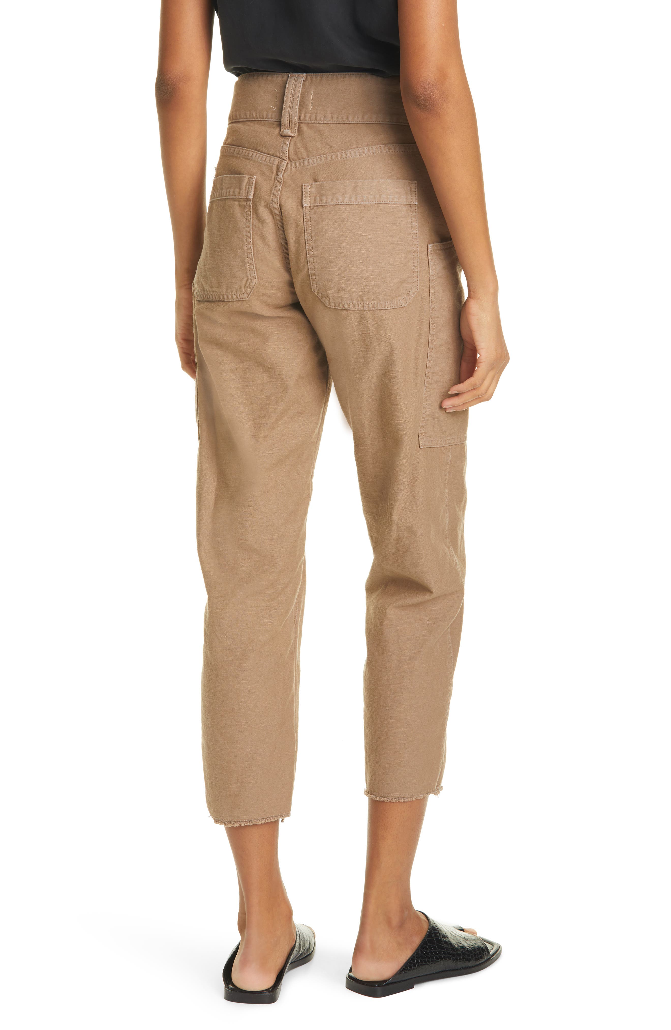 FRAME Twisted Utility Crop Pants 