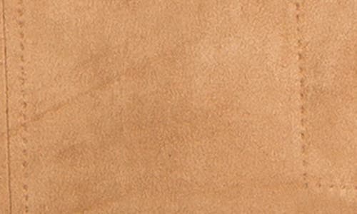 Max Studio Faux Suede Shift Dress In Vicuna-vicuna