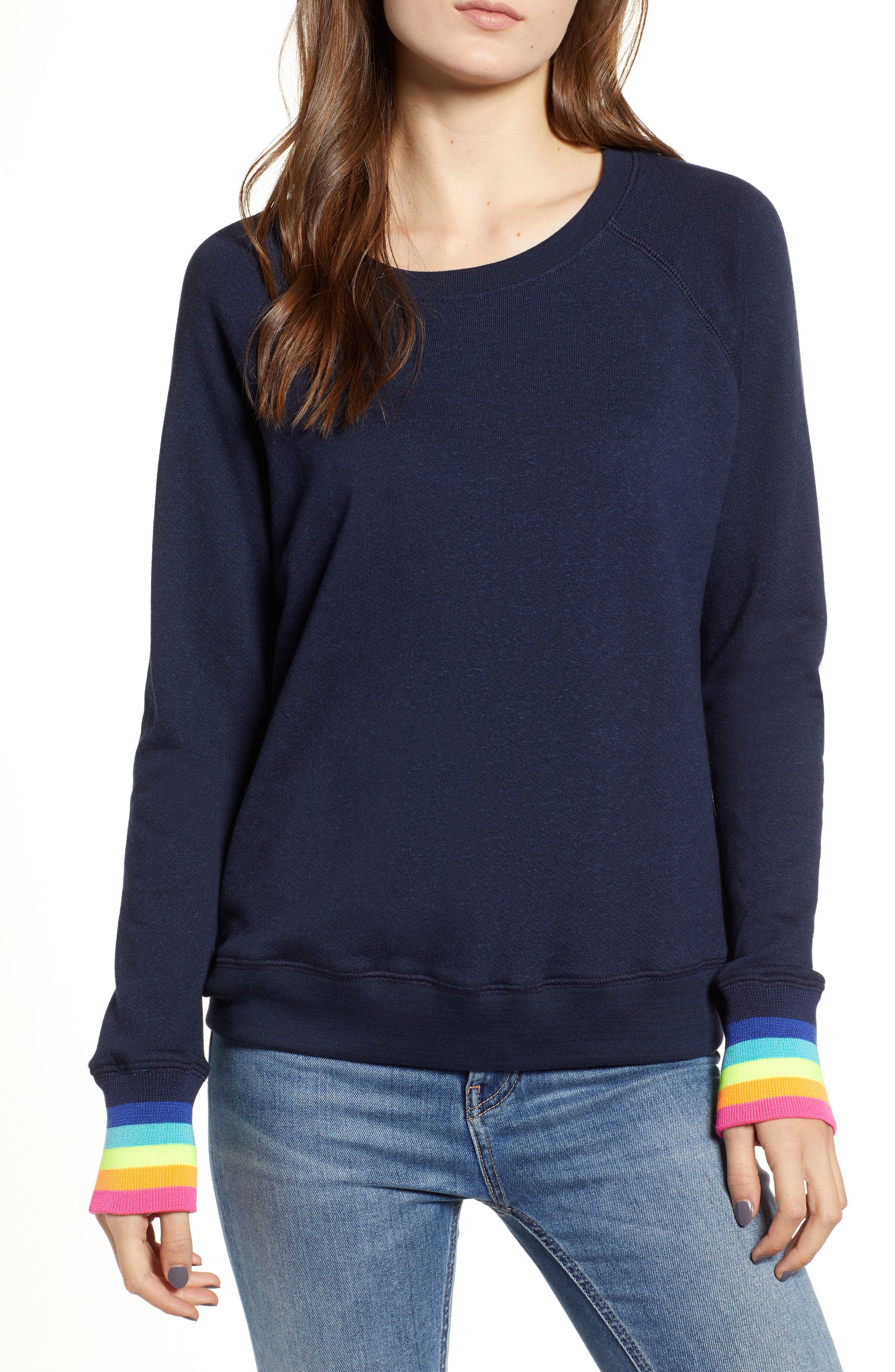 sundry rainbow sweatshirt