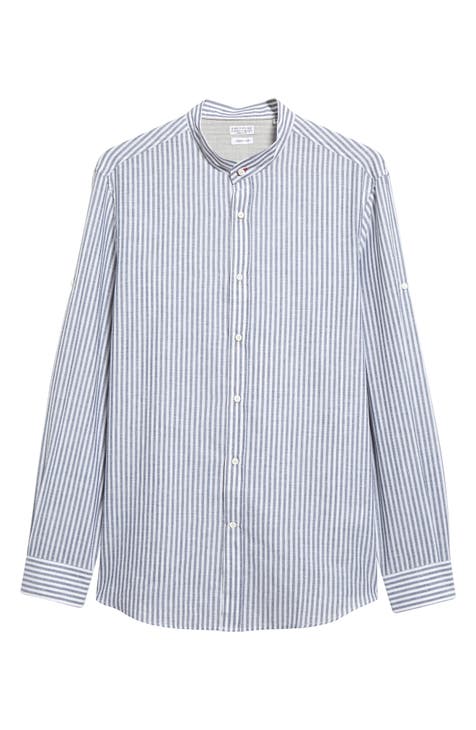 men's banded collar shirts | Nordstrom